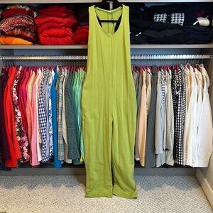 Galita green sleeveless 2 pocket scoop neck jumpsuit size S NWT